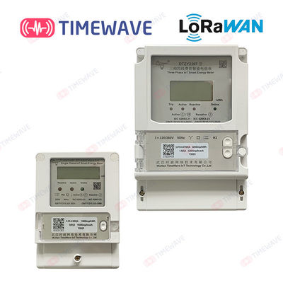 Remote Control LoRaWAN Energy Meter Single Phase 4 Wire Wireless Electricity Meter