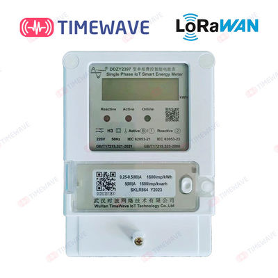 Έξυπνος IOT ενεργειακού ελέγχου πλατφορμών LoraWan μετρητής KWH ενιαίας φάσης ηλεκτρονικός