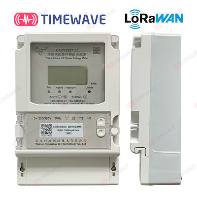 IoT 3 μετρητής LoRaWAN ηλεκτρικής ενέργειας φάσης με πραγματικό - ανάλυση χρονικών στοιχείων και απεικόνιση