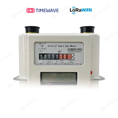 Long Range Class AB Direct Connected Wall Mounted Gas Meter With LCD Screen And 3000m